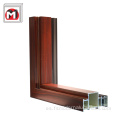 Puertas y ventanas de grano de madera de aluminio de alta calidad